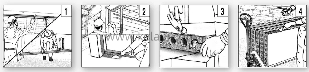 Concrete partition wall panel installation guide