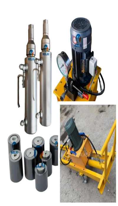 Máquina hidráulica para tensionar barras de aço