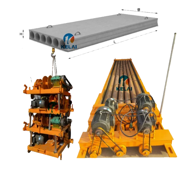 Precast concrete slab molding machine