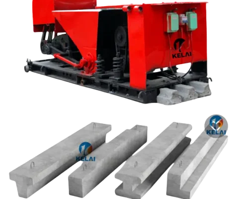 Máquina para vigas em T de betão pré-esforçado